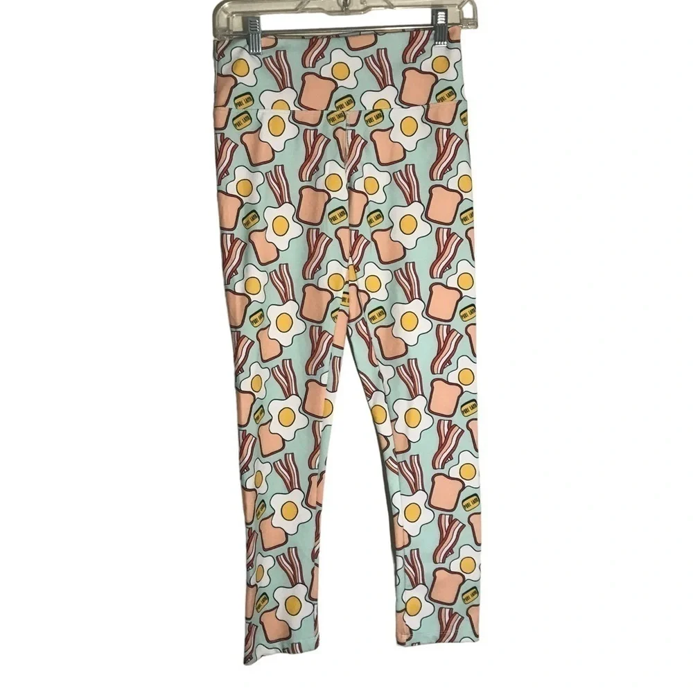 PURL Lamb Eggs & Bacon Leggings Super Soft 
Size S 
Excellent Used Condition